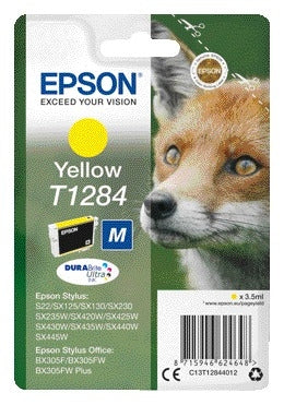 Epson T1284 Geel Inktcartridge