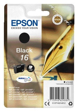 Epson 16 T1621 Zwart Inktcartridge