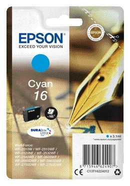 Inktcartridge Epson T1622 Blauw 16XL voor Kwaliteitsprinten