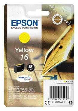 Epson 16 T1624 Geel Inktcartridge voor Epson printers