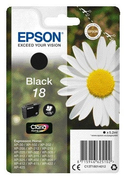 Inktcartridge Epson 18 T1801 Zwart