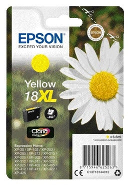 Epson 18XL T1814 Geel inktcartridge voor hoge pagina's
