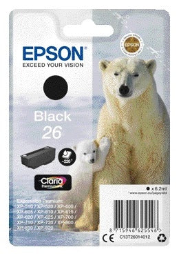 Epson T2601 Zwart 26 Inktcartridge