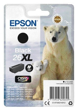 Epson 26XL T2621 Zwarte Inktcartridge voor Epson printers