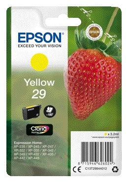 Epson 29 T2984 Geel Inktcartridge - Origineel, tot 180 pagina's