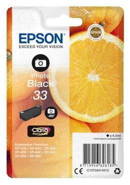 Epson 33 T3341 Zwart Foto Inktcartridge