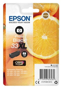 Epson 33XL T3361 Foto Zwart Inktcartridge voor scherpe foto's