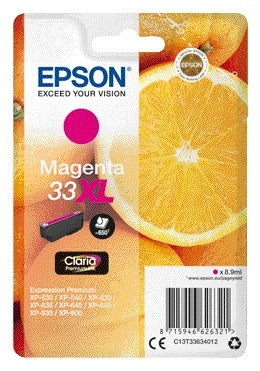 Epson 33XL T3363 Rood Inktcartridge voor Epson printers