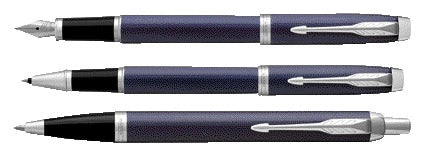 Parker IM CT Balpen met blauw lak en chroomdetails - 3