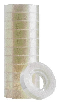 Quantore Plakband Transparant 12mmx33m, Kleine Kern