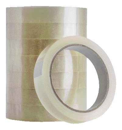 Transparant plakband Quantore 19mmx66m grote kern