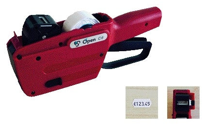 Etiketteertang Open-Data C6, 1 regel, 12x26mm