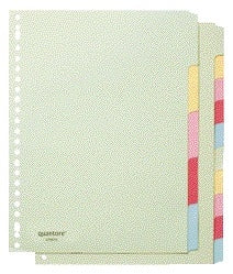 Tabblad Quantore 23-rings karton 5-delig, assorted kleuren - 2