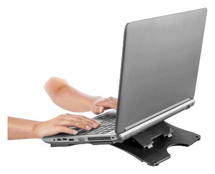 Quantore Verstelbare Laptopstandaard Antraciet voor Laptops tot 15 inch