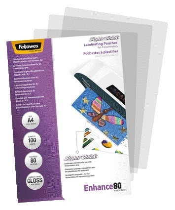 Lamineerhoes Fellowes Superquick A4 2x80 micron - 2