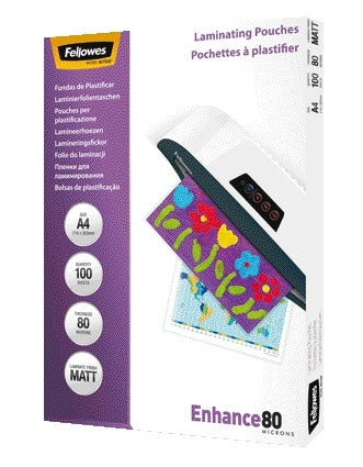 Fellowes A4 Mat Plastificeerhoes 2x80 Micron