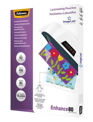 Lamineerhoes Fellowes A3 2x80 micron glans