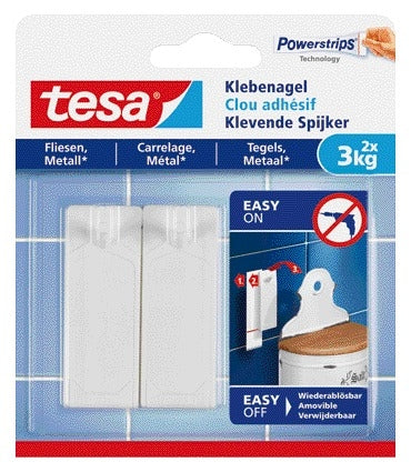 Klevende Spijker TESA voor Tegels en Metalen 3kg wit