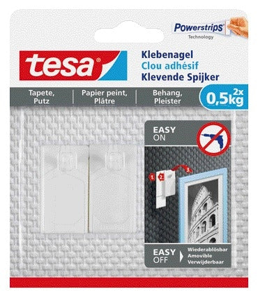 Klevende tesa Behangpleister Spijker tot 0,5kg
