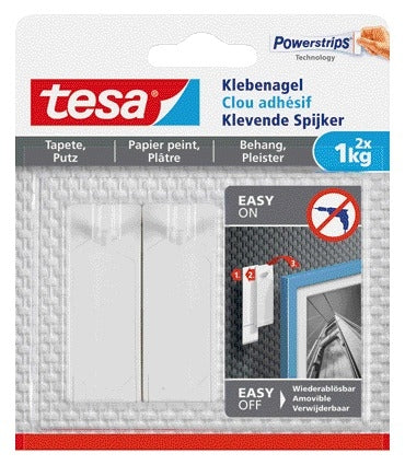 Klevende spijker tesa voor behang en pleisterwerk, 1 kg