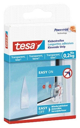 Tesa Dubbelzijdige Transparante Kleefstrips 0.2kg