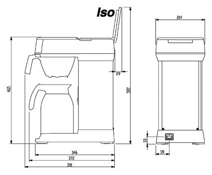 Koffiezetapparaat Bravilor Iso met 2-liter thermoskan - 2