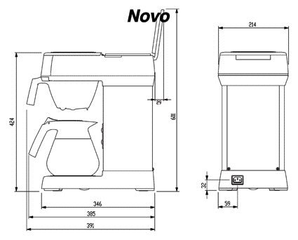 Koffiezetapparaat Bravilor Novo met 2 kannen - 2