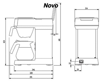 Koffiezetapparaat Bravilor Novo met 2 kannen - 2