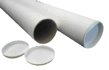 CleverPack A2 verzendkoker met doppen, wit