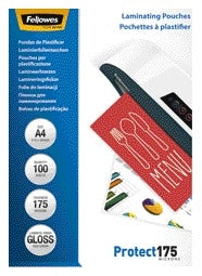 Lamineerhoes Fellowes A4 2x175 micron met invoerpijl - 3