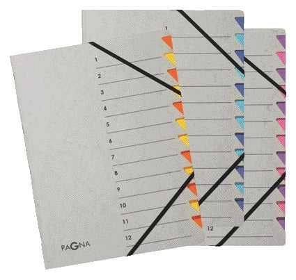 Sorteermap Pagna Easy A4 12 Tabs Blauw - 2