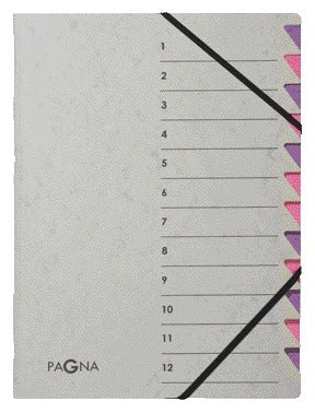 Sorteermap Pagna Easy A4 12 Tabs Paars/Lila