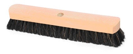 Zaalbezem met houten steel 40cm zwart haar