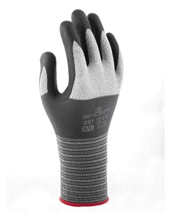 Showa 381 Nitril Griphandschoen, XL Grijs