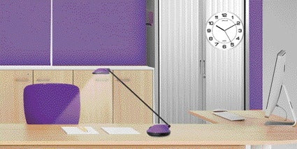 Unilux Magnet wandklok dia 30,5cm lichtgrijs/wit - 2