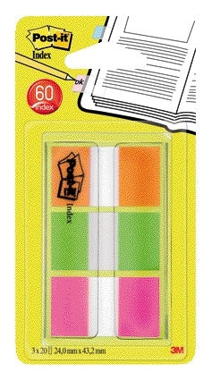 Indextabs Post-it 680 24mmx43.2mm assorti