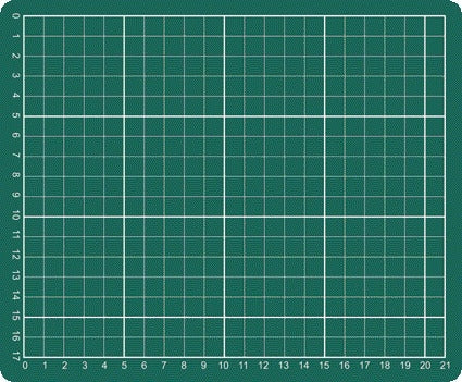 Snijmat 230x190mm A5 3-laags groen