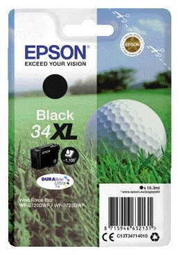 Epson 34XL Zwart Inktcartridge voor Epson printers