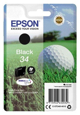 Epson 34 T3461 Zwart Inktcartridge - Origineel, tot 350 pagina's