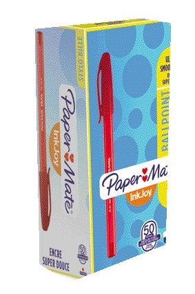Papermate InkJoy 100 M Balpen Rood, 3hoekig ontwerp - 2