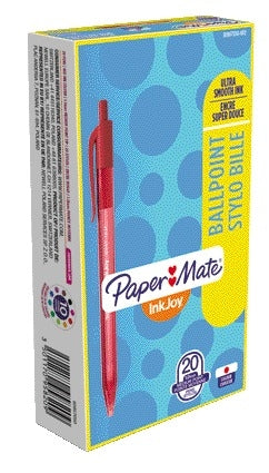 Papermate InkJoy 100 RT Balpen Rood, 3hoekig, 10 Stuks - 2