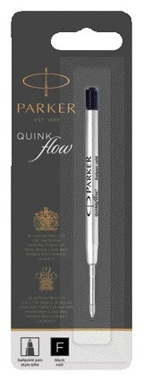 Parker Quinkflow F zwart balpenvulling