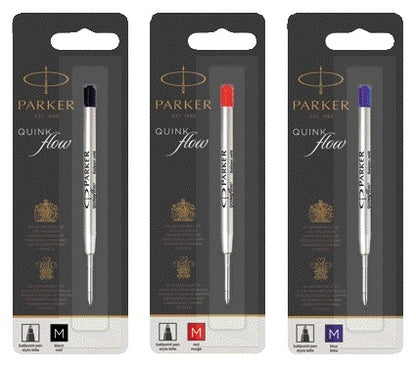 Parker Quinkflow Balpenvulling M Blauw, 3.500m Schrijfafstand - 3