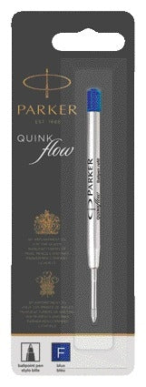 Parker Quinkflow F blauw balpenvulling