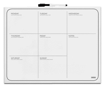 Weekplanning Planbord Desq 40x50cm met Marker en Magnets