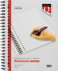 Quantore A4 Lijncollegeblok 23-gaats 4 tabs 100vel 70g