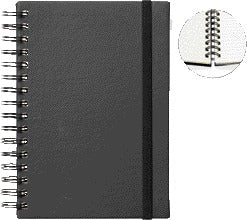 Quantore A5 Spiral Notitieboek 80g Zwart