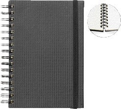 Quantore A5 Spiral Notitieboek met Elastieksluiting en 3 Tabbladen