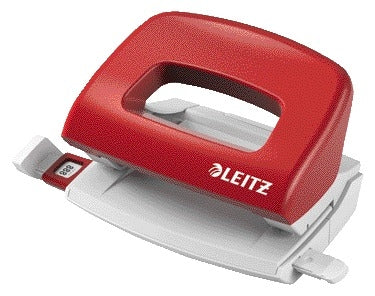 Perforator Leitz Nexxt mobiel, 10 vel, rood