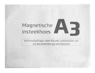 Magnetische insteektas A3 voor documenten en KPI's